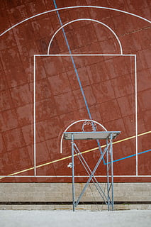 HD wallpaper: red and brown basketball court, sport, blur, devices ...