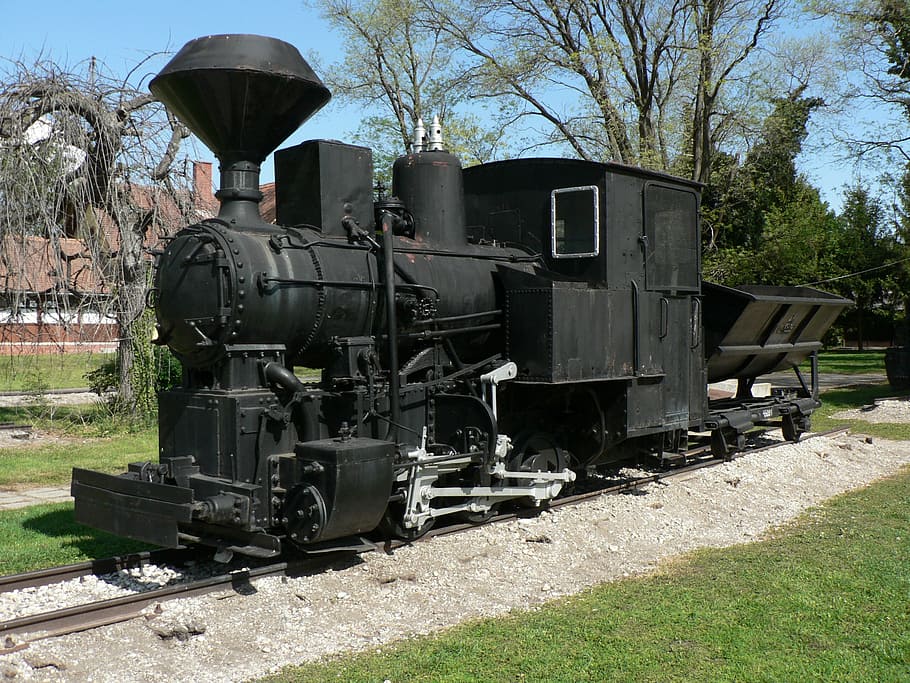 old, steam engine, narrow track, rail, transport, railroad Track