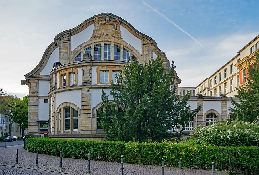 technical university, darmstadt, hesse, germany, europe, old building, HD wallpaper