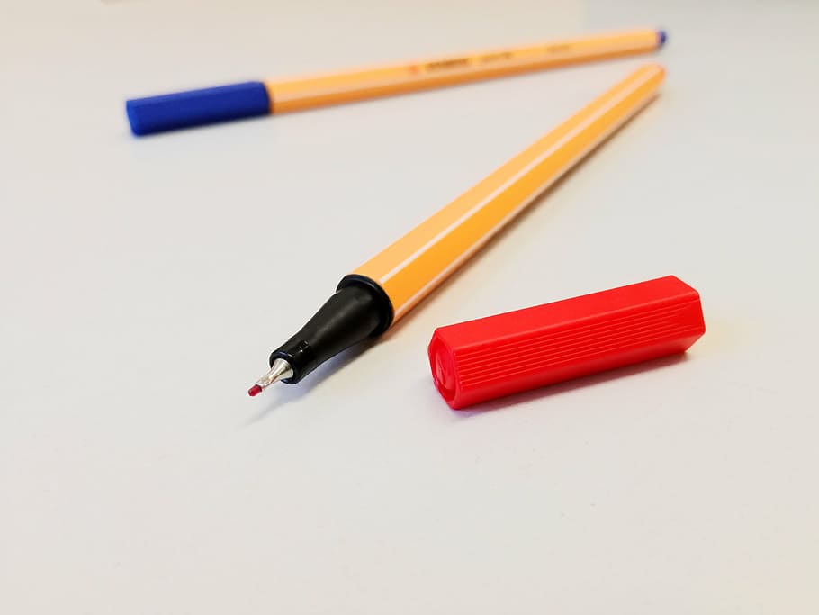 office, work, office work, business, workplace, pen, colored pencil HD wallpaper