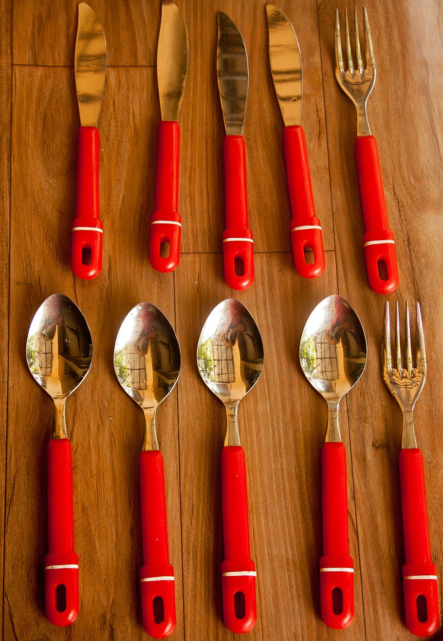 spoon, fork, knife, dishes, silverware, restaurant, dinner HD wallpaper