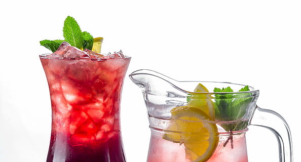 clear glass pitcher filled with red liquid, drink, background HD wallpaper