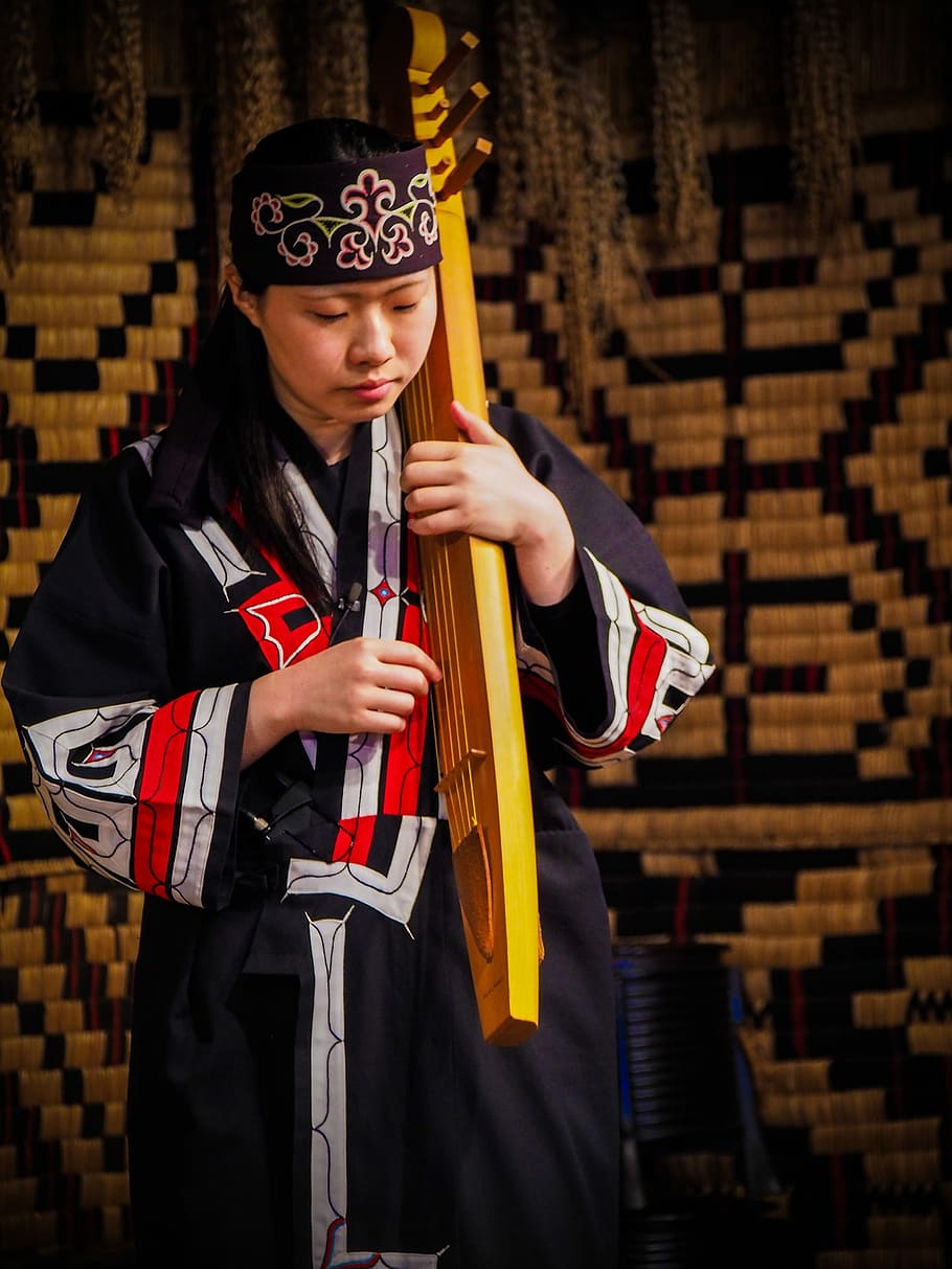 Musical, Player, Performance, Ainu, musical player, people HD wallpaper