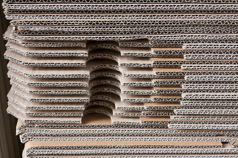 file of brown cardboard box \, stack, packaging, move, structure HD wallpaper