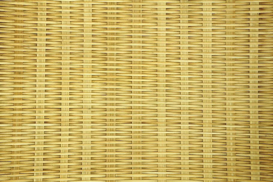 wicker brown surface, bamboo, craft, basket, pattern, texture, HD wallpaper