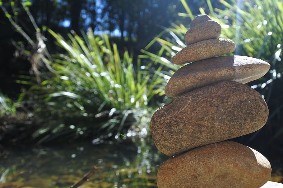 Rock, Stack, Nature, rocks, rock stack, outdoors, day, no people HD wallpaper
