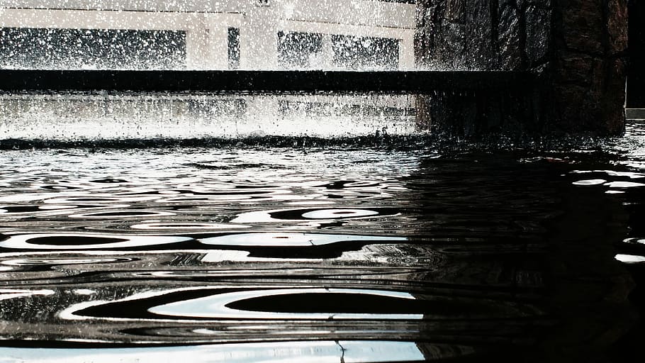 water, source, reflection, no people, rippled, nature, architecture HD wallpaper