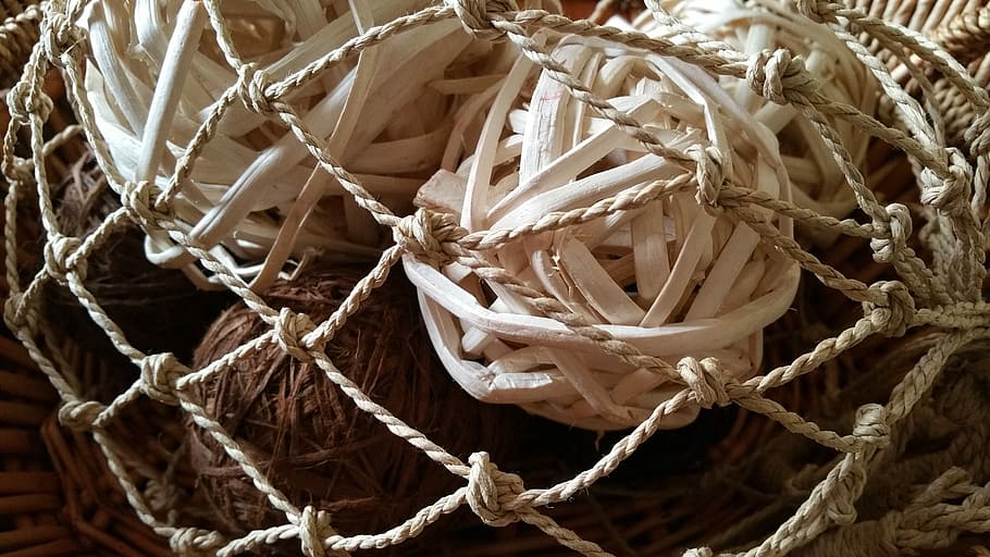 Furniture, Network, Brown, rope, tied up, tied knot, tangled HD wallpaper