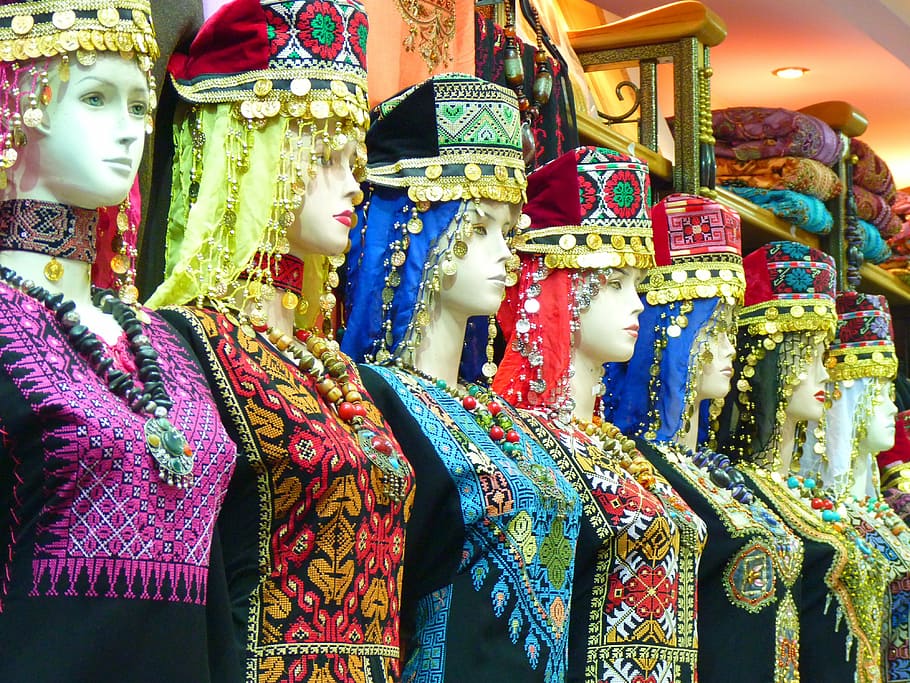 assorted-color floral shirt lot, amman, jordan, garment, orient, HD wallpaper