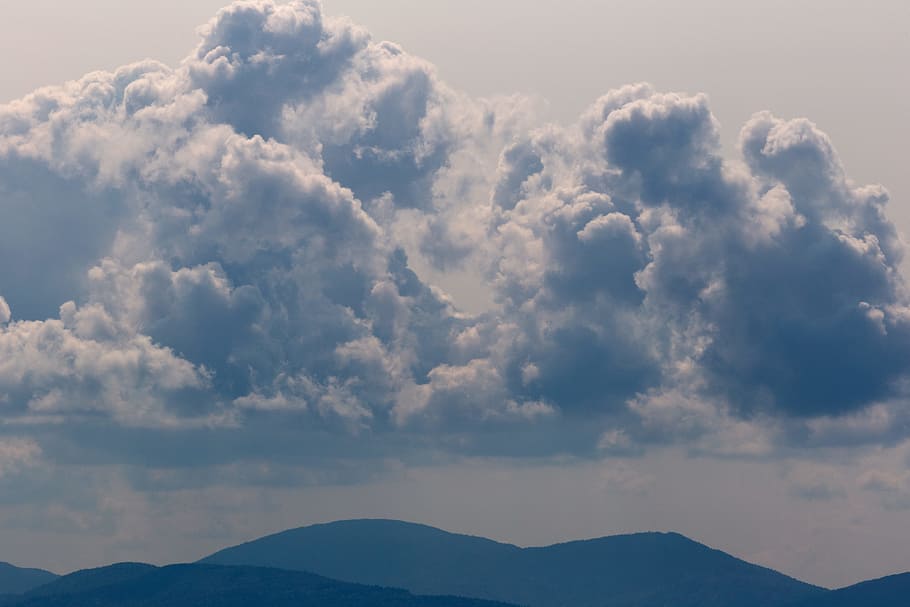 Photo of Clouds, cloudiness, dawn, daylight, heaven, landscape HD wallpaper