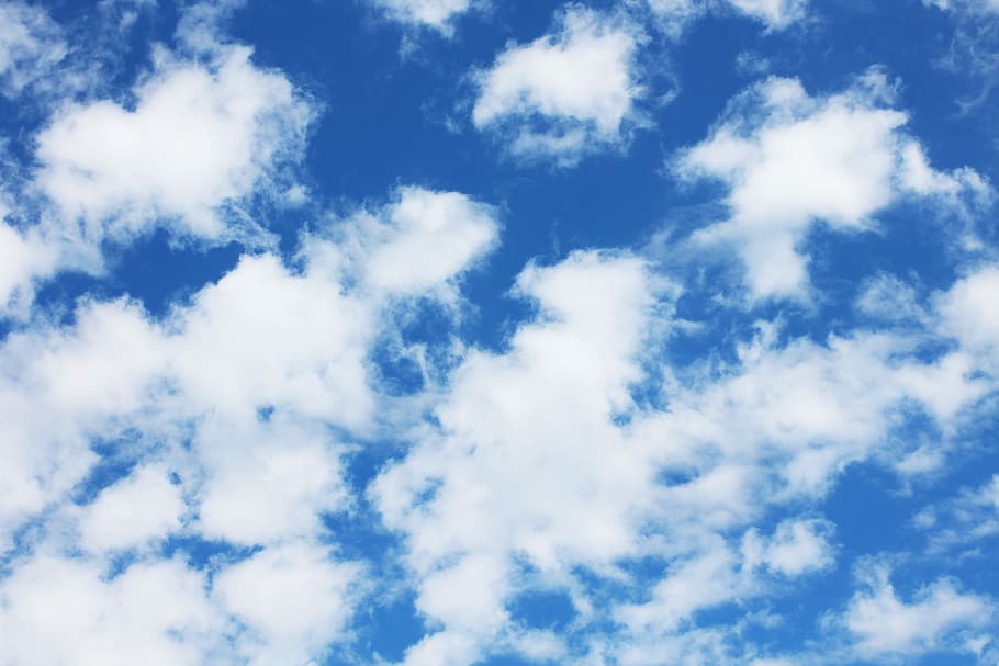 Sky, Blue, Blue, Cloud, backgrounds, nature, low angle view HD wallpaper