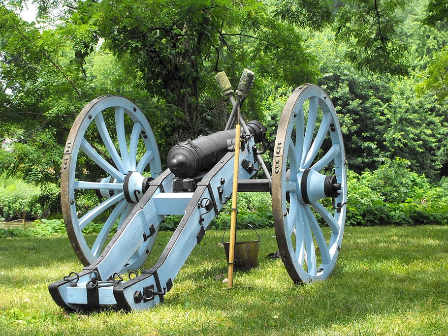 Cannon, Gun, War, Mounted, Vintage, artillery, forest, history HD wallpaper