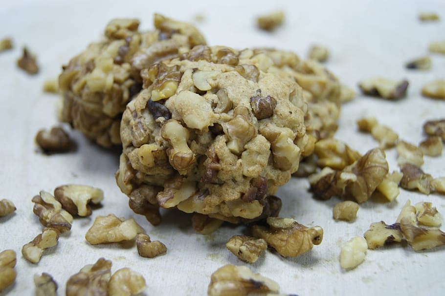 cookie, walnut, bake, delicious, food and drink, healthy eating HD wallpaper