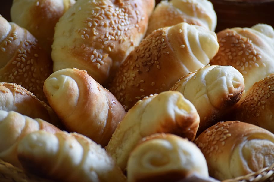 bread, rolls, food, breakfast, fresh, homemade, bakery, baking HD wallpaper