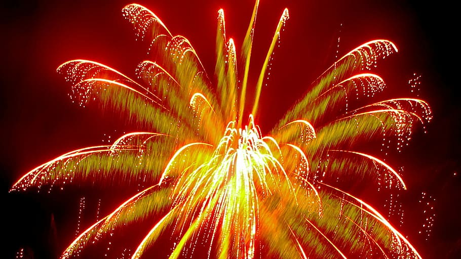 Fireworks, Light, Colors, illuminated, night, celebration, firework display HD wallpaper