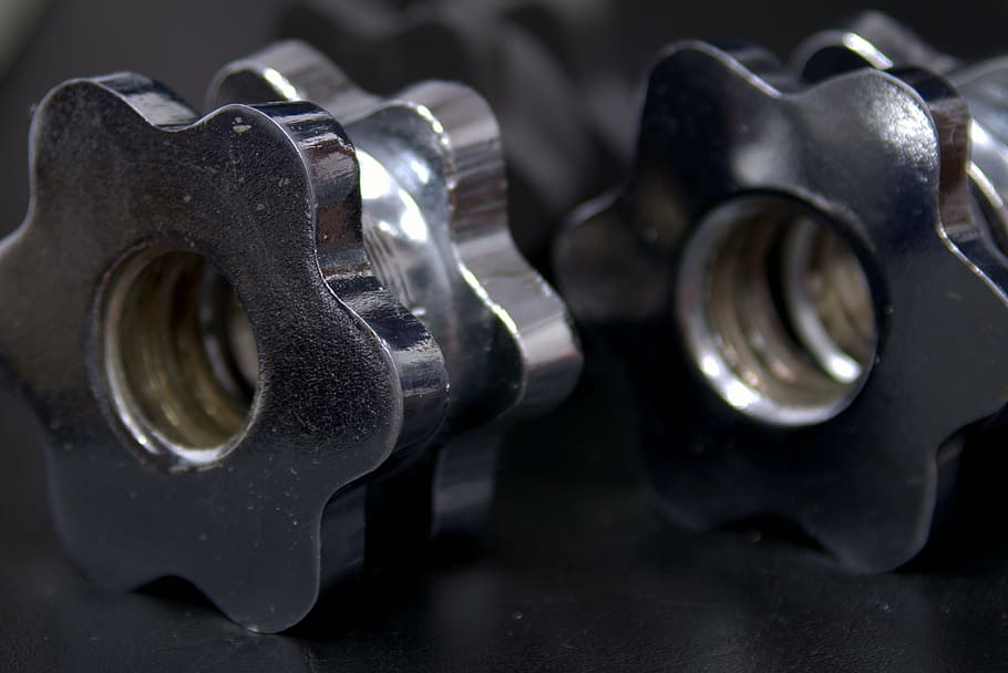 nuts, screw, metal, thread, section, the industry, silver, fit HD wallpaper