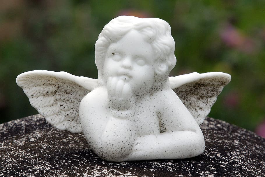 angel, angel figure, reclining angel, deco, symbol, hope, wing