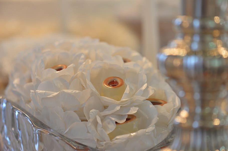 candy, marriage, table, wedding, decoration, flower, no people HD wallpaper