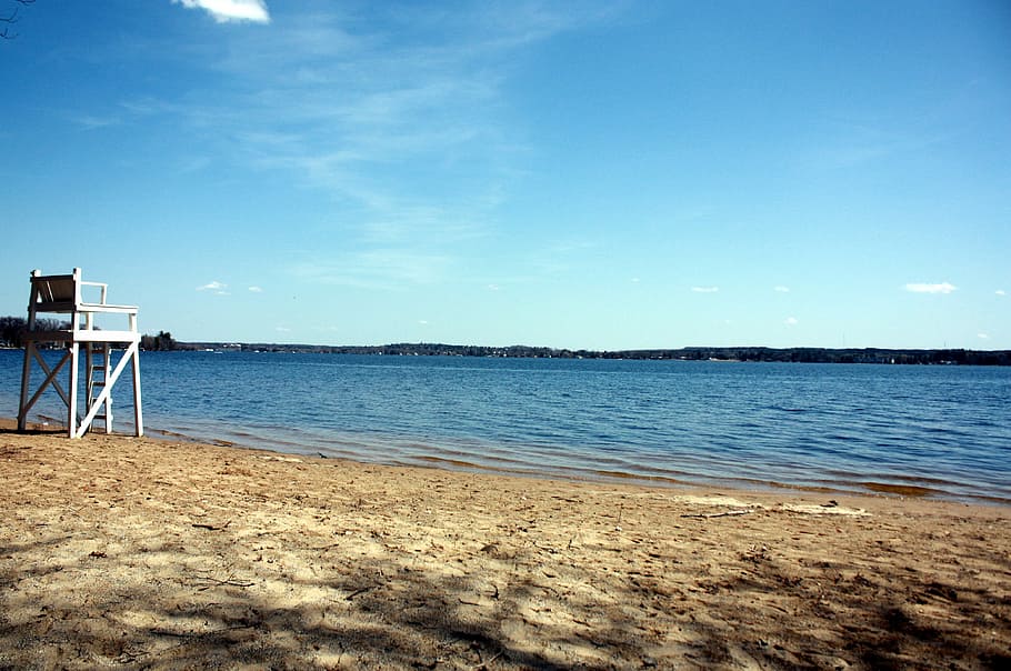 Spring, Beach, Shore, sea, tranquility, tranquil scene, water HD wallpaper