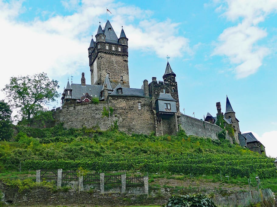 Cochem, Sachsen, Germany, Mosel, Castle, imperial castle, places of interest HD wallpaper