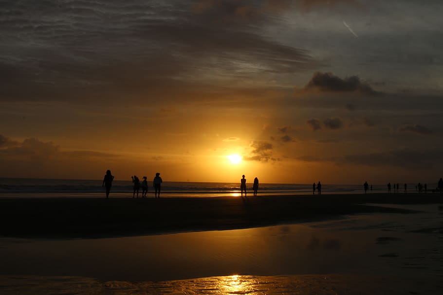 sun, sunset, beach, sea, side, ocean, water, sky, summer, vacation HD wallpaper