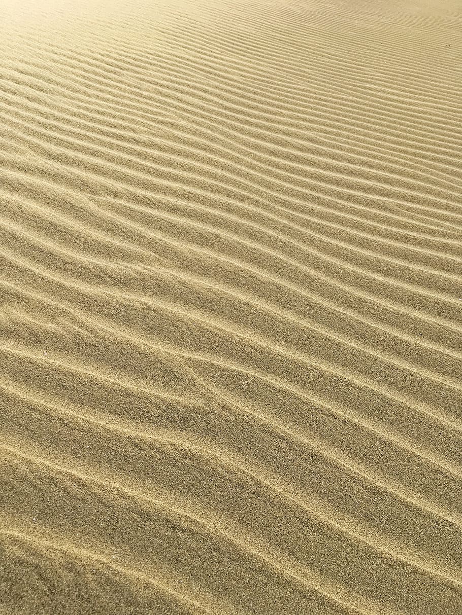 photo of sand dessert, pattern, sand pattern, desert, nature HD wallpaper