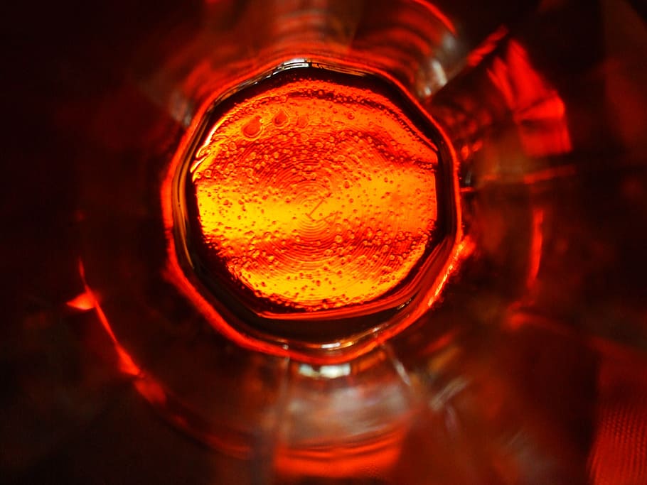 glass, red, orange, abstract, close, drink, refreshment, food and drink HD wallpaper