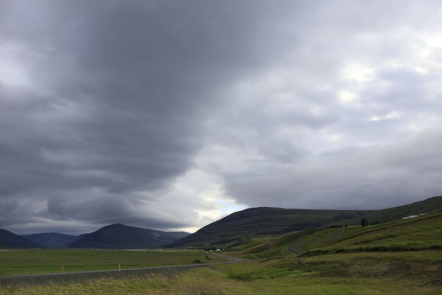 clouds, sky, mountains, iceland, after the rain, nature, cloud cover HD wallpaper