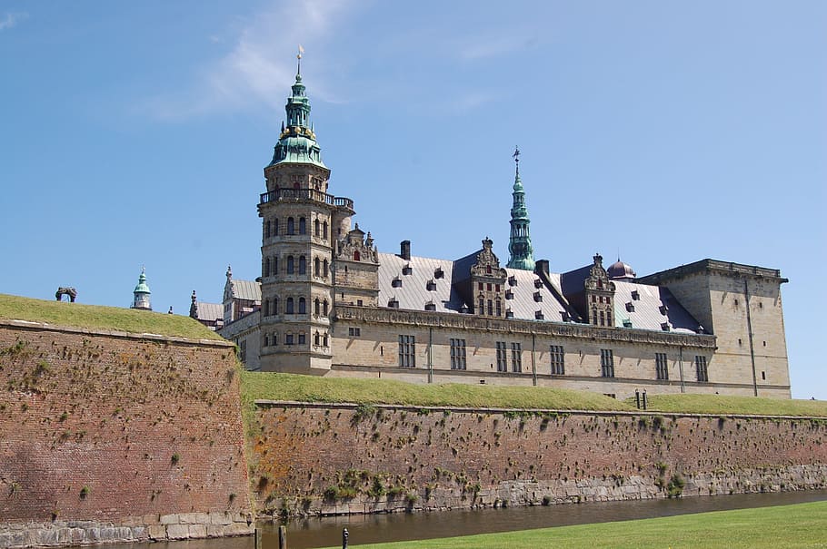 castle, hamlet, denmark, helsingor, building exterior, architecture HD wallpaper