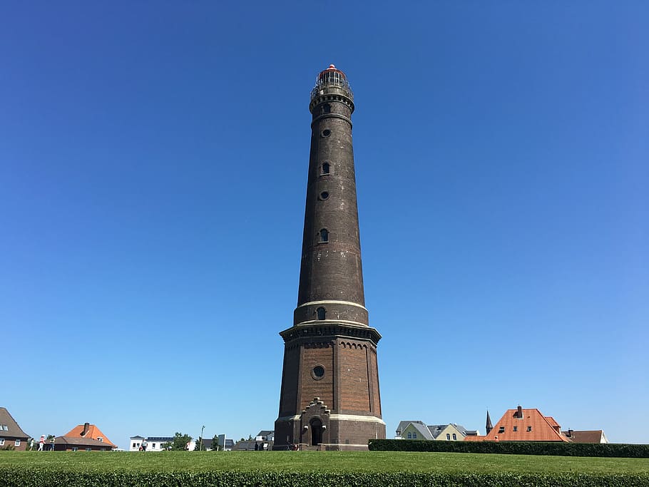 Lighthouse, Borkum, Shipping, Germany, architecture, monument HD wallpaper