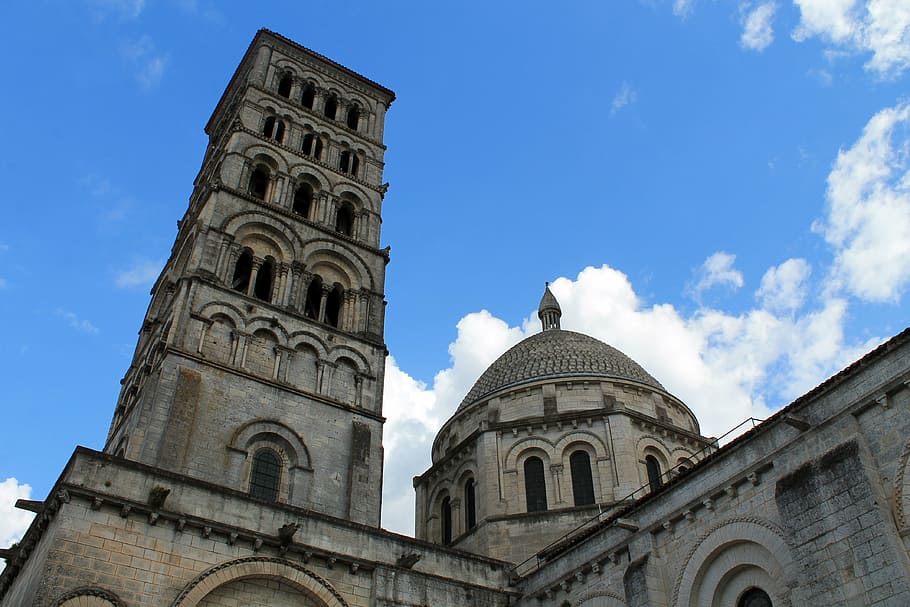 angoulême, saint pierre cathedral, church, france, dome, charente, HD wallpaper
