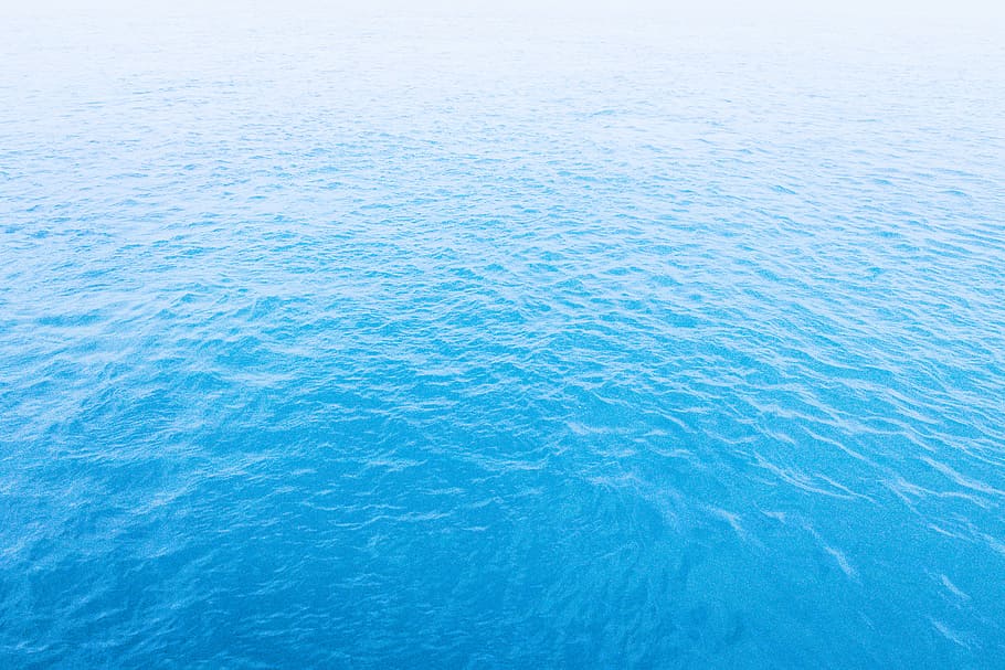 aerial photo of blue ocean at daytime, ocean water, lake, ripple HD wallpaper