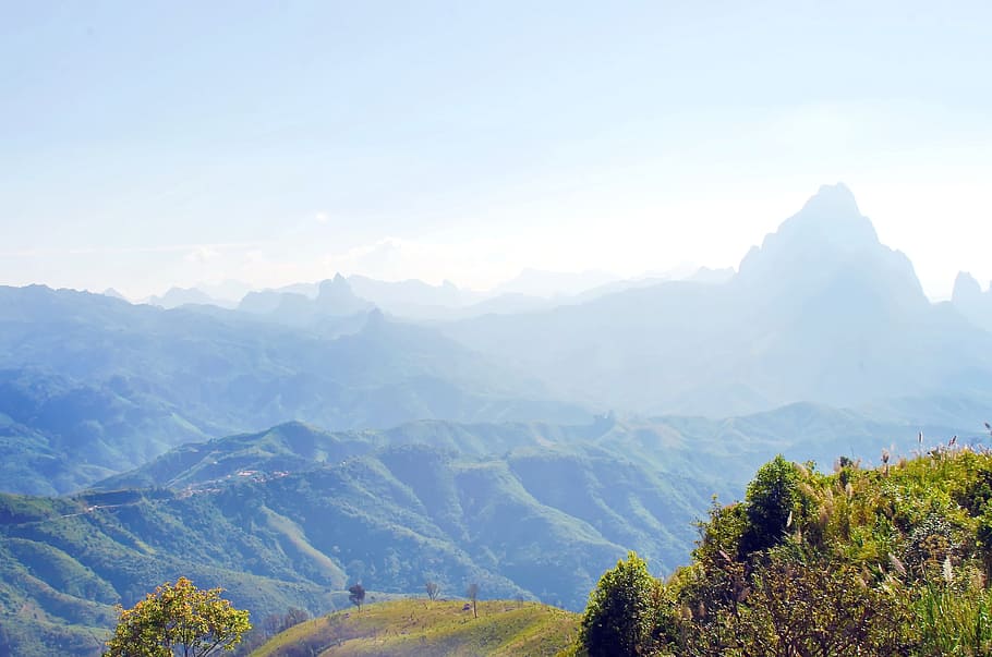Laos, Annam, Mountain Range, annam mountain range, thick cloud HD wallpaper
