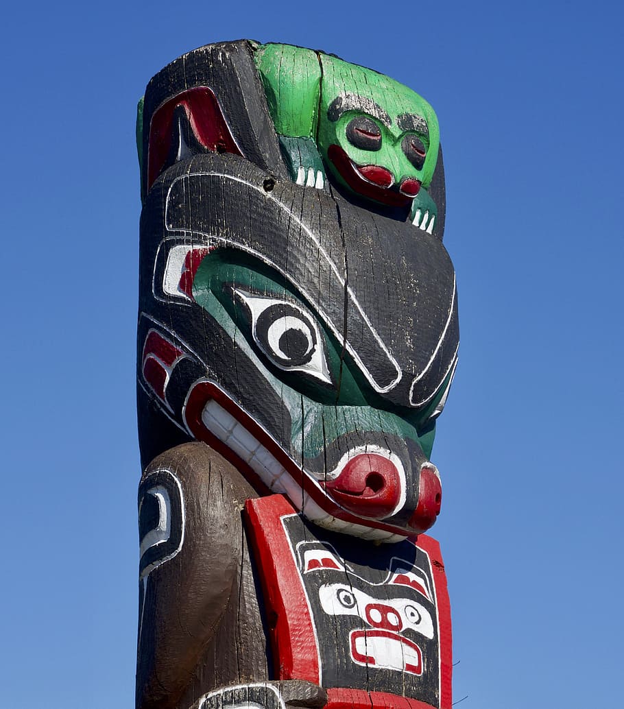 totem pole, indigenous, art, native, tribal, american, symbol HD wallpaper