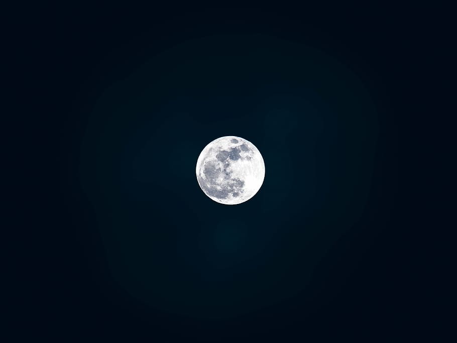 full moon digital wallpaper, night, black, dark, sky, astronomy HD wallpaper