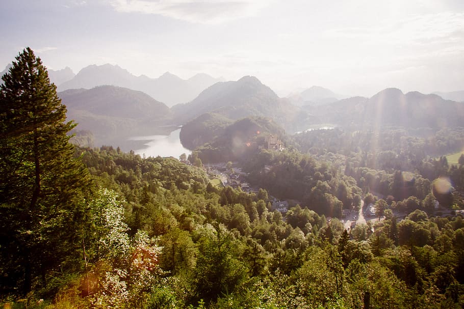 Bavarian landscape, nature, mountain, forest, scenics, tree, outdoors HD wallpaper