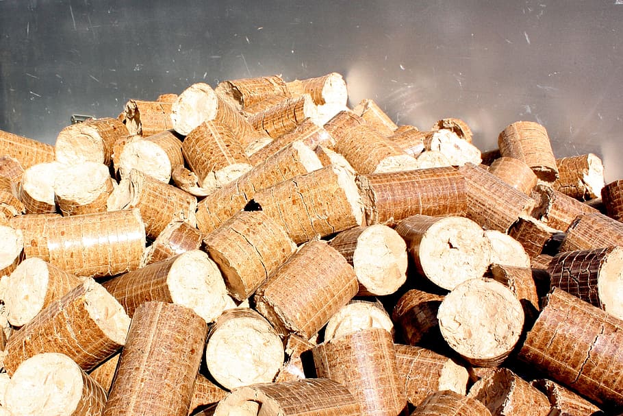 cork lot, pellets, briquettes, wood, firewood, heat, trees, wood chop
