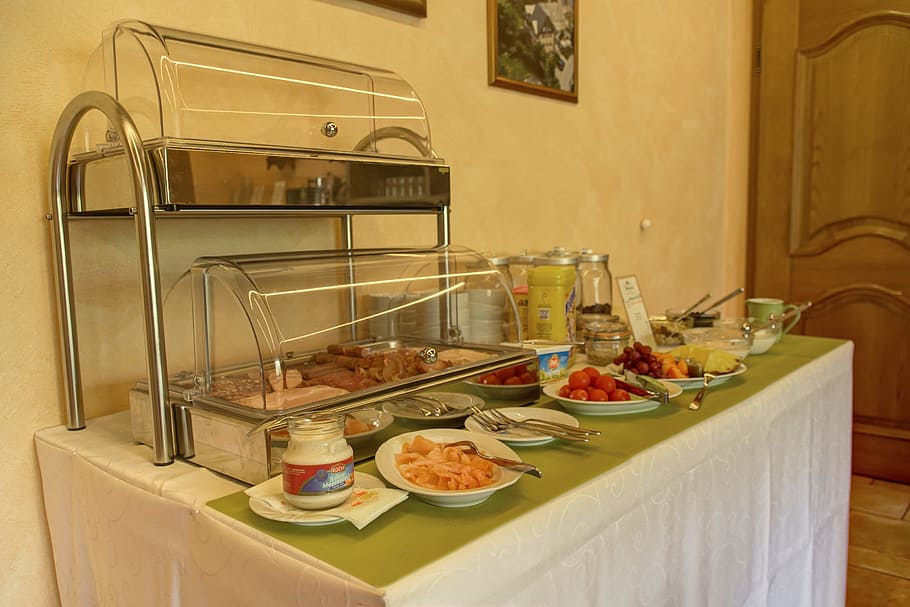 breakfast, buffet, eat, food, nutrition, benefit from, frisch HD wallpaper