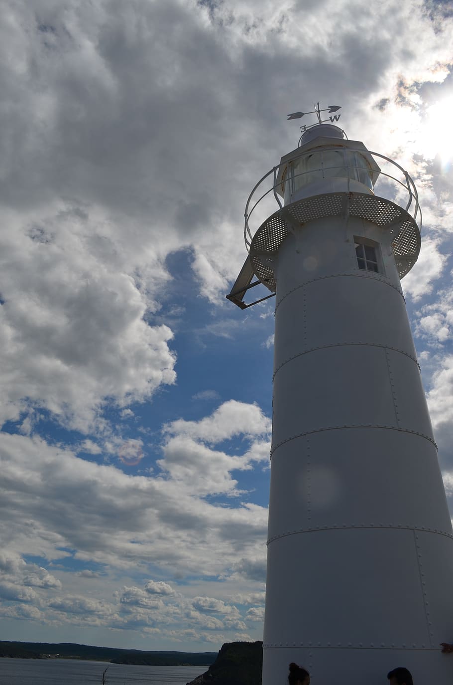 lighthouse, white clouds, newfoundland, cloud - sky, architecture HD wallpaper