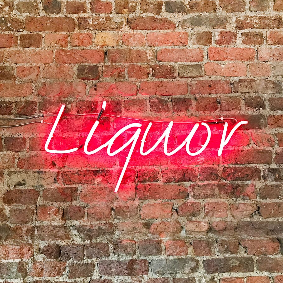 bricks, wall, tiles, texture, design, brickwork, liquor, lights HD wallpaper