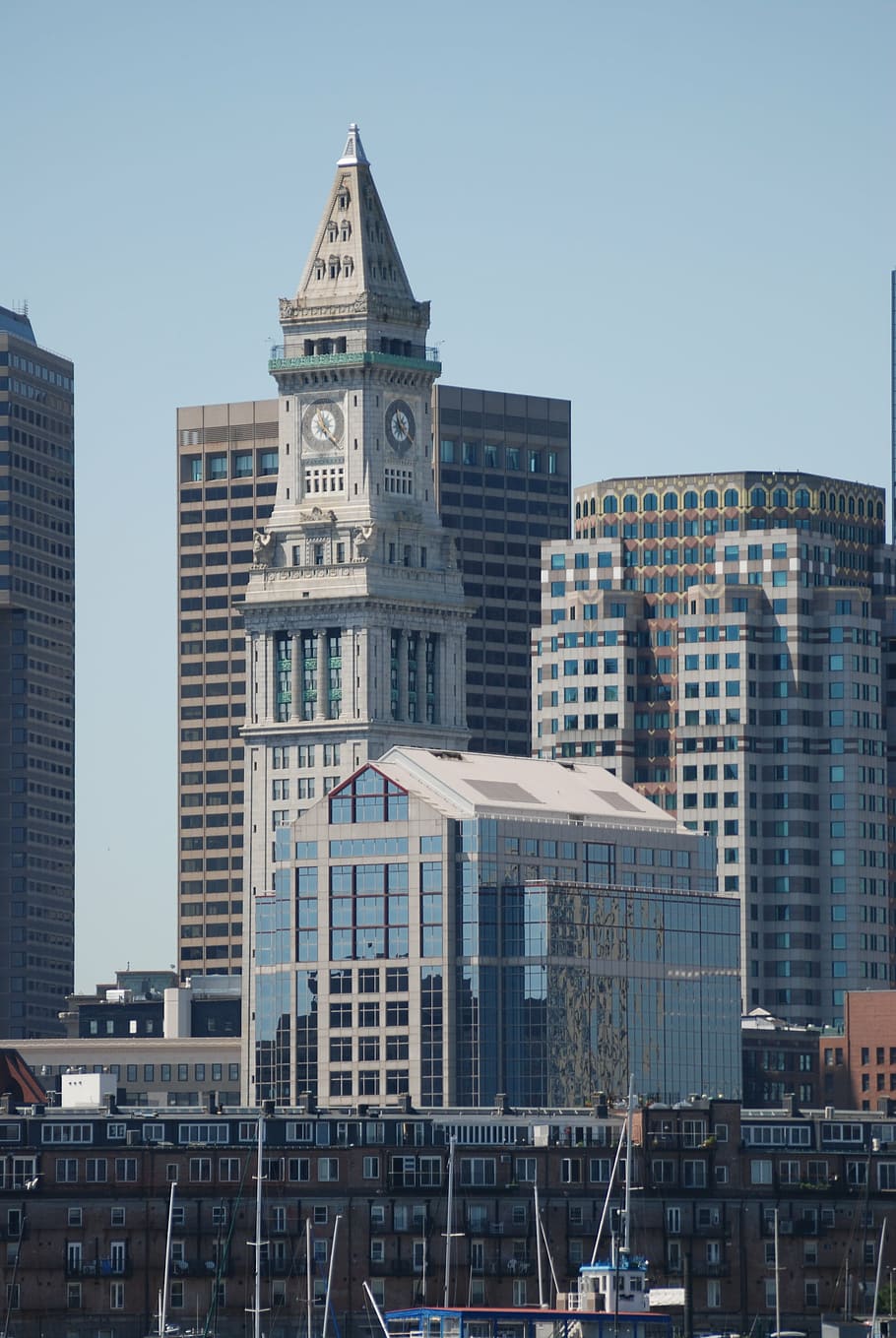 tower, clock, boston, custom house, architecture, landmark HD wallpaper