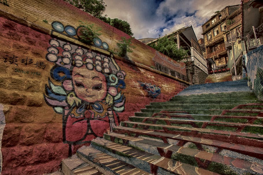 old, building, tourism, architecture, built structure, staircase HD wallpaper