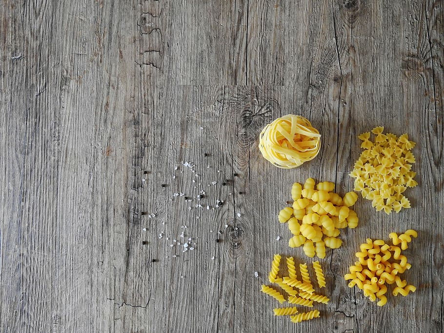 variety of macaroni pasta, eat, cook, dine, kitchen, food, meal HD wallpaper