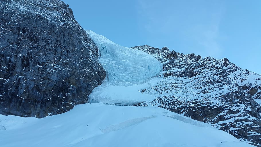 Vertainspitze, Glacier, Ice, South Tyrol, alpine, north wall, HD wallpaper
