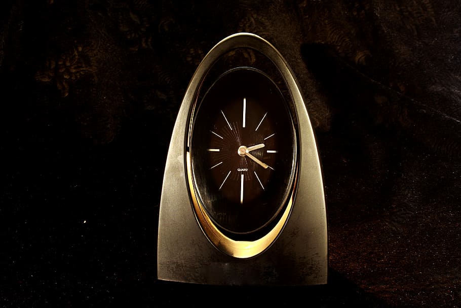Alarm Clock, Time, Timepiece, black, timer, ihrzeit, old-fashioned HD wallpaper