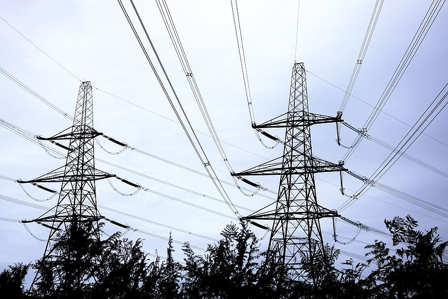 power, line, pylon, electricity, energy, voltage, distribution