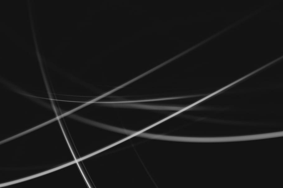photo of white and black illustration, lines, light, motion HD wallpaper