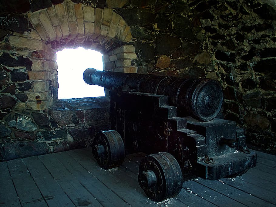 cannon, old, wall, opening, suomenlinna, helsinki, finnish HD wallpaper