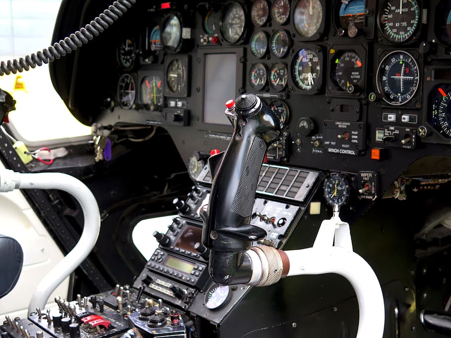 black and white controller surrounded by analog gauges, cockpit HD wallpaper