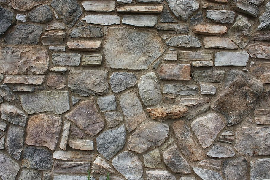 gray and brown stone wall, Texture, Stones, Background, design HD wallpaper